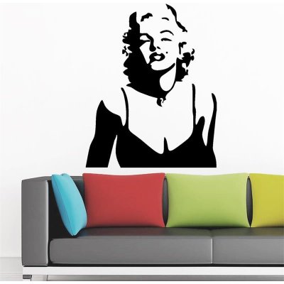 U Foťáka Samolepka na zeď Marilyn Monroe lips 48x60cm