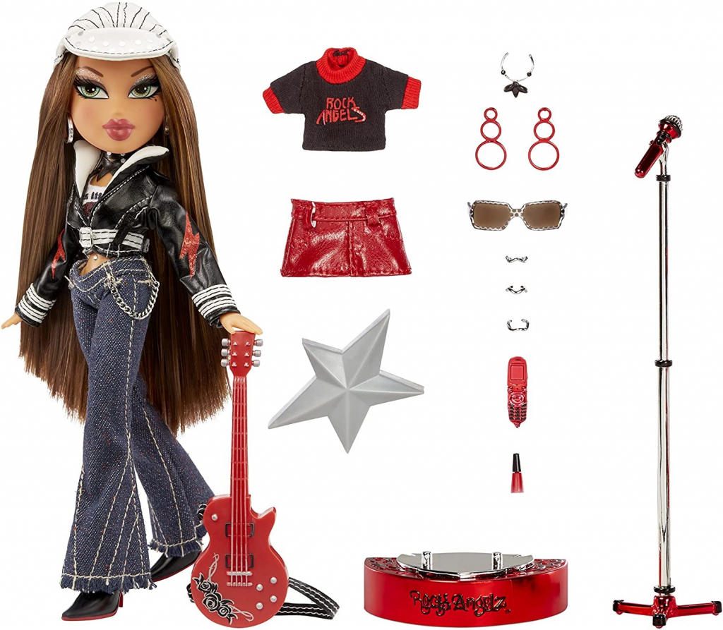 MGA Bratz Rock Angelz Yasmin s hudebním doplňky