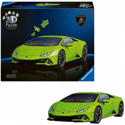 Ravensburger 3D Puzzle Lamborghini Huracán Evo Zelené 108 ks – Sleviste.cz