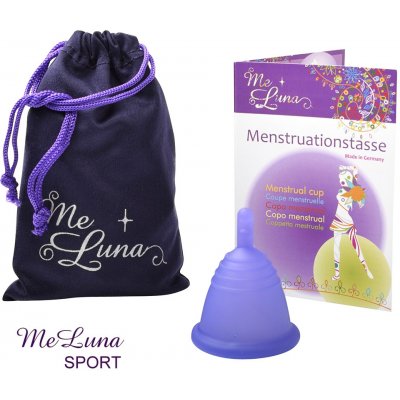 Me Luna menstruační kalíšek L Shorty se stopkou violet – Zboží Dáma