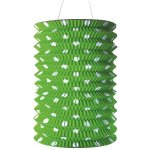 Anděl Lampion válec - zelený s puntíky - 15 x 22 x 15 cm - 9261 – Zbozi.Blesk.cz