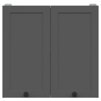 Junona Line Ramka skříňka G2D/60/57, bílá/grafit – Zboží Mobilmania