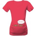 Tričko s potiskem těhotenské tričko Je nás tady více! II dámské růžová – Zboží Mobilmania