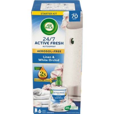 Air Wick Active Fresh Prádlo a bílá orchidej 228 ml – Hledejceny.cz