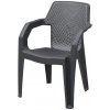 Zahradní židle a křeslo MEGA PLAST Židle zahradní MAREA, antracit