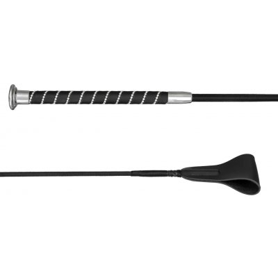 START Jezdecký bičík GlossyCrystal ČERNÁ|ŠEDÁ – Zboží Dáma