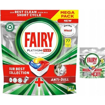 Fairy Platinum Plus kapsle do myčky nádobí Lemon 77 ks – Zboží Mobilmania