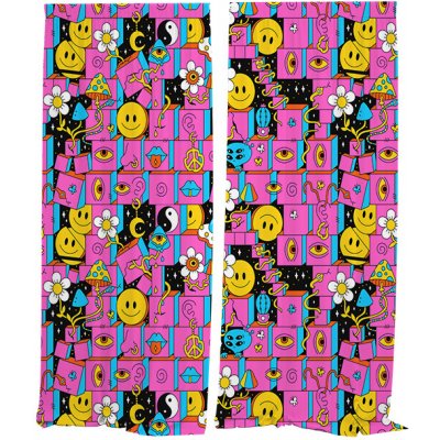 IMPAR Závěsy Psychedelic cubes (Rozměr : 140x250, Materiál: Interlock) – Hledejceny.cz