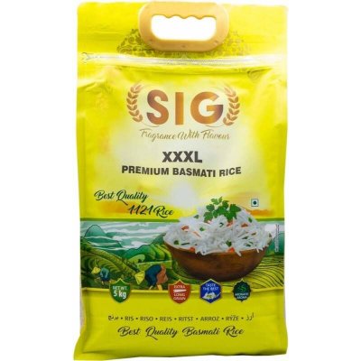 SIG Rýže basmati XXXL prémiová kvalita 5 kg – Zboží Dáma