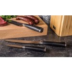 G21 Damascus Premium sada nožů v bambusovém bloku box brusný kámen 5 ks – Zboží Dáma