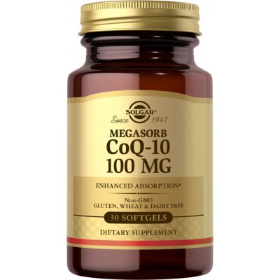 Solgar Megasorb CoQ10, Koenzym Q10, 10 mg, 30 softgel kapslí – Hledejceny.cz
