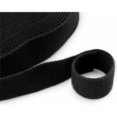 Suchý zip šíře 30 mm oboustranný METRÁŽ - 2 černá – Hledejceny.cz