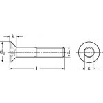 imbus M6x16 ZINEK 10.9 zápustná hlava DIN 7991 - ISO 10642 – Sleviste.cz