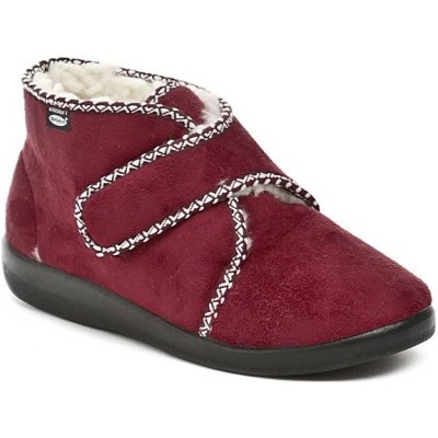 Rogallo 4372-013 dámské zimní papuče bordó – Zboží Dáma