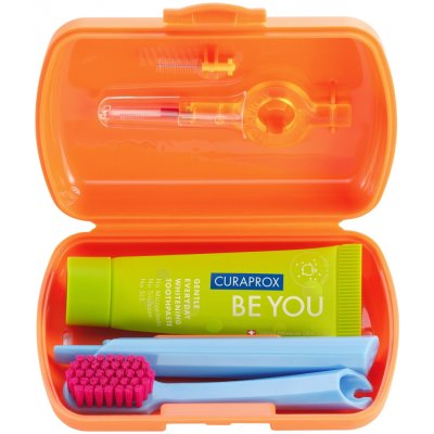 Curaprox Travel set stejnobarevný mix náhradních hlavic magenta 2 ks – Zboží Dáma