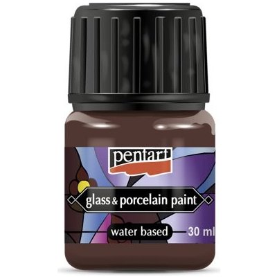 Pentart Barva na sklo a porcelán PENTART 30 ml HNĚDÁ – Hledejceny.cz