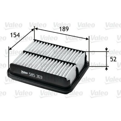 Vzduchový filtr VALEO 585303 – Hledejceny.cz