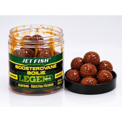 Jet Fish Boosterované Boilies Legend Range Seafood Švestka Česnek 250 ml 24 mm – Hledejceny.cz
