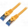 síťový kabel Lanberg PCF6A-10CC-0025-O Patch, S/FTP, 6a, lanko, CCA, LSZH, 0,25m, oranžový