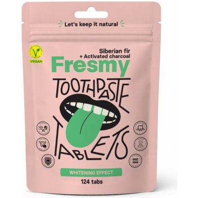 Fresmy Siberian Fir & Activated Charcoal v tabletách 124 ks – Hledejceny.cz