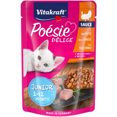 Vitakraft Cat Poésie DéliSauce junior krůtí 85 g