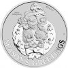Perth Mint Stříbrná mince The Simpsons™ Season's Greetings Vánoční pozdravy 1 Oz