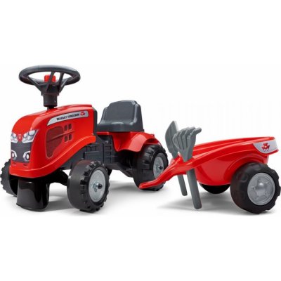 Falk traktor Massey Ferguson červené s volantem