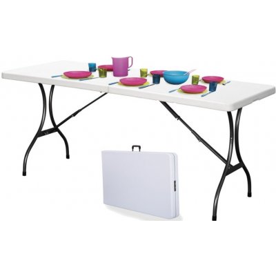 GoodHome Zahradní piknikový stůl 240 WHITE – Zboží Mobilmania