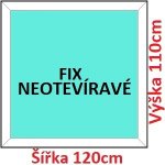 Soft Plastové okno 120x110 cm FIX neotevíravé – Hledejceny.cz