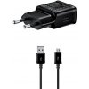 Nabíječka pro mobilní telefony Samsung cestovní nabíječka 15W + microUSB datový kabel Black (Bulk) 57983121591