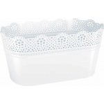 Prosperplast LACE truhlík s krajkou 28,5 x 13,5 cm bílá... – Hledejceny.cz