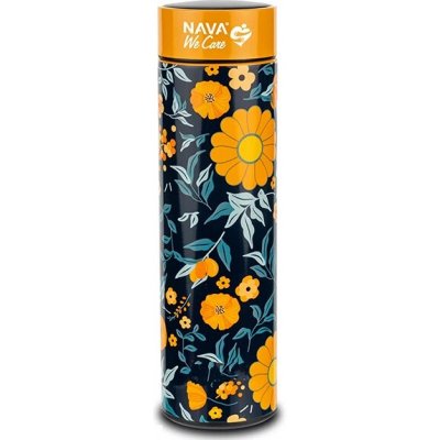 Nava termoska s LED teploměrem a sítkem 500 ml oranžová Řecko – Hledejceny.cz