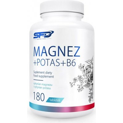 SFD Nutrition Hořčík + draslík + vitamín B6 180 tablet – Hledejceny.cz