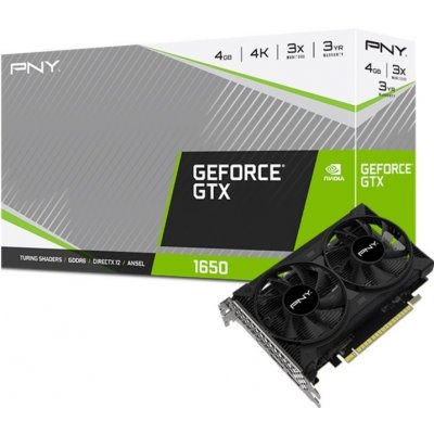 PNY GeForce GTX 1650 Dual Fan 4GB GDDR6 VCG16504D6DFPPB