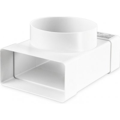 VENTS odbočka plastová T kus 90° přechod kruhové-ploché potrubí 100 mm 55 x 110 – Sleviste.cz