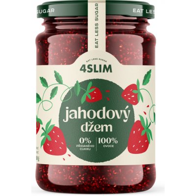 4Slim 100% džem jahodový 280 g – Zboží Dáma