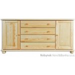 Drewmax prádelník z masivního dřeva borovice KD163 pacyg – Zboží Dáma