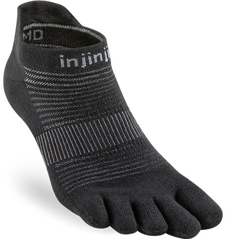 Injinji RUN Lightweight No-show Coolmax prstové ponožky black