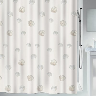 Spirella ATLANTIS motiv mušlí bílý 180 x 180 cm – Hledejceny.cz