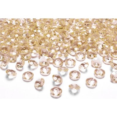 Konfety Diamanty zlaté 1,2cm – Zboží Dáma