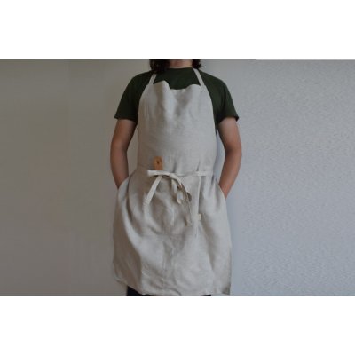 E-len Lněná kuchyňská zástěra přírodní režná – Hledejceny.cz