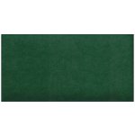 Čalouněný nástěnný panel Fllow Velvet / 60 x 30 cm / 100% polyester / MDF / polyuretanová pěna / zelená – Hledejceny.cz