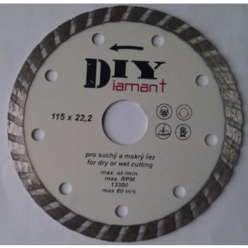 DIY - DIYT180 Diamantový řezný kotouč DIY - TURBO