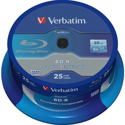 Verbatim BD-R 25GB 6x,spindle, 25ks (43837) – Zboží Mobilmania