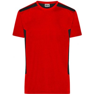 James&Nicholson pánské pracovní tričko J N1824 Red