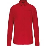 Kariban pánská popelínová košile s dlouhým rukávem klasická červená – Zbozi.Blesk.cz