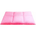 Lina Peřina duchna kazetová růžová s bílými peříčky 10% prachového peří zbytek obsahuje kvalitní husí drané peří 140x200 – Zboží Dáma