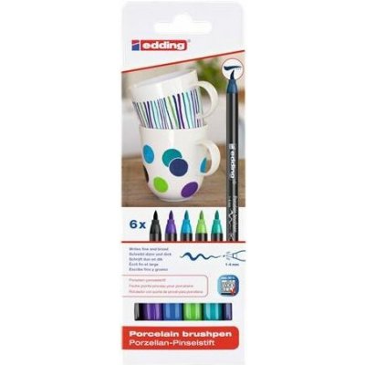 Edding Popisovač na porcelán sada 4200 Cool color 6 různých barev – Zboží Dáma