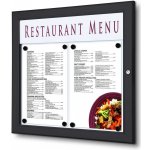 Jansen Display Venkovní MENU vitrína 2x A4, černá – Zboží Živě