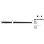 Rider Boční lišty na dveře Honda City 2002-2007 F12 – Zboží Mobilmania